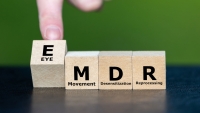 Cubes form the Expression EMDR, which stands for Eye Movement Desensitization and Reprocessing.